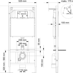 WC Komplettset Hänge Wand Taharet Bidet Funktion Dusch-WC Komplett Set Toilette Spülrandlos Vorwandelement Unterputz Spülkasten Spülrandlos Softclose Deckel