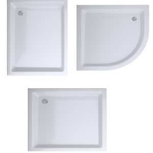 Duschwanne Duschtasse Acrylwanne rutschfest verschiedene Modelle Badezimmer Bad Antibac® & Easy-to-Clean Oberfläche